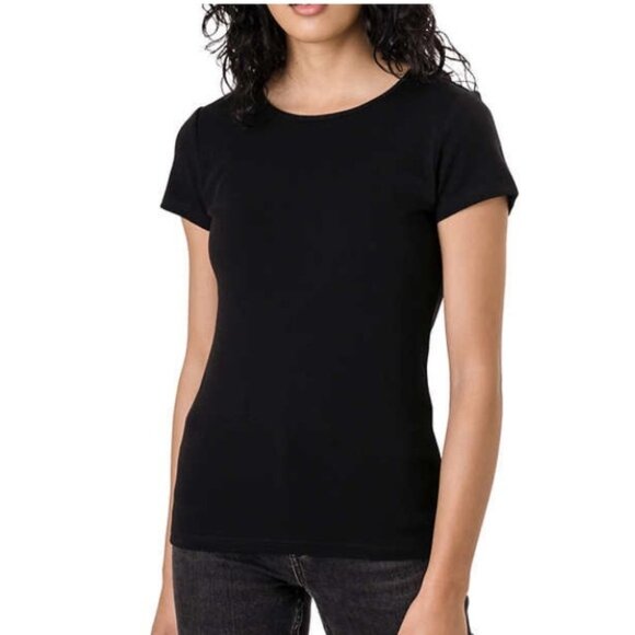 Ellen Tracy Supima Cotton Short Sleeve Tee - Picture 1 of 7